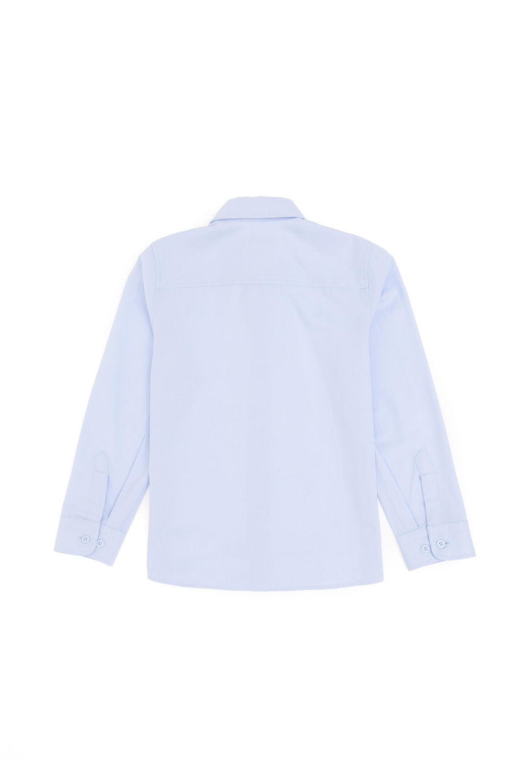 Голубая базовая рубашка с длинным рукавом для мальчика Неожиданная скидка в корзине - U.s. polo assn фото 2