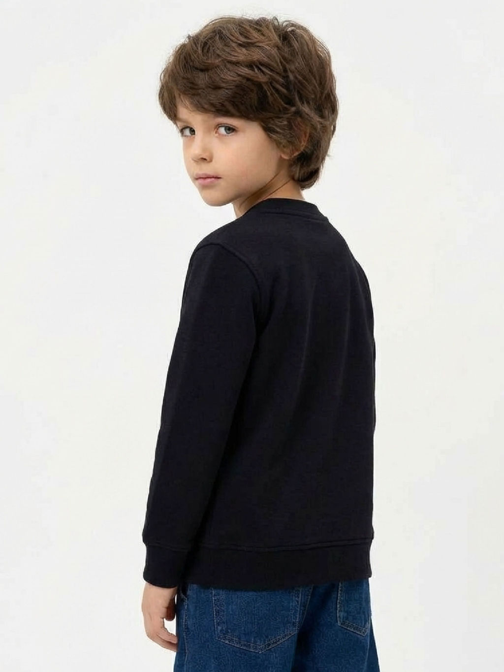 Кардиган на пуговицах 22-1757 черный - Mini maxi фото 3