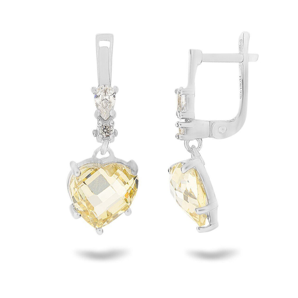 Серьги, крайола циркон, Лазурь