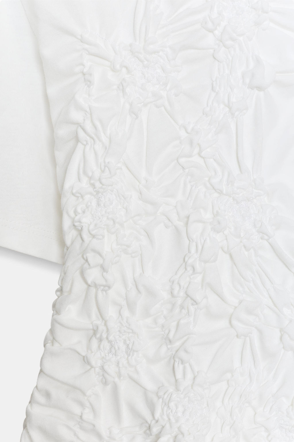 TOP FRUNCES MANGA CORTA / Blanco - Zara фото 6