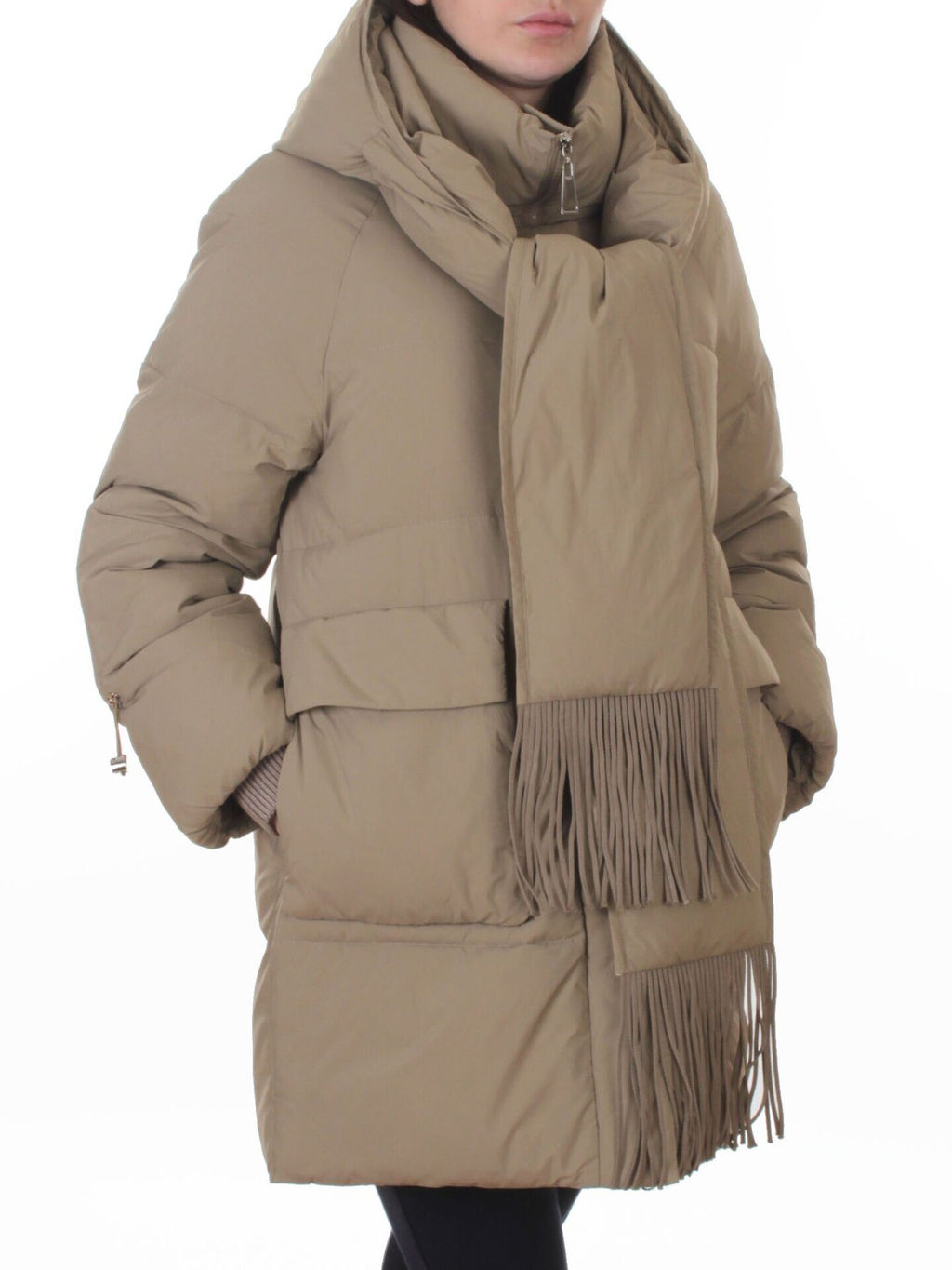 H781 DK. BEIGE Куртка зимняя женская (200 гр. холлофайбер)