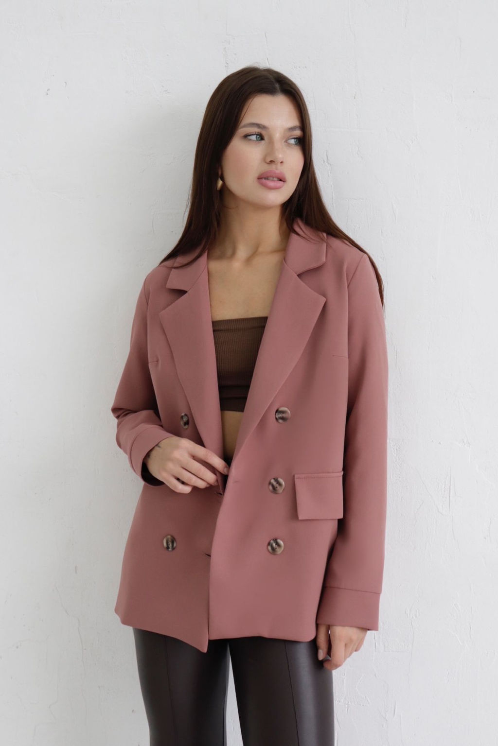 Двубортный жакет с английским воротником - Martichelli фото 160