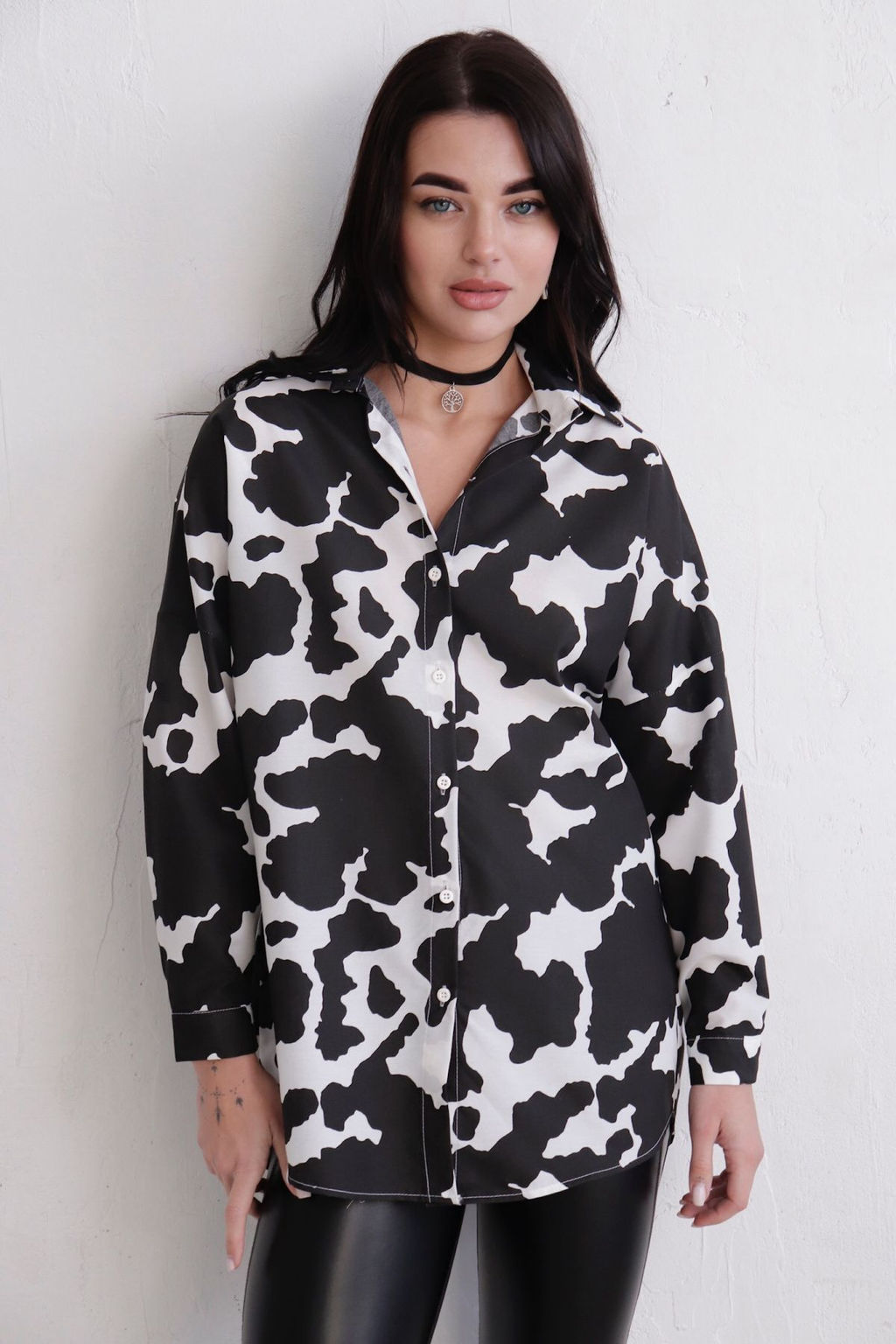 Рубашка удлинённая свободного силуэта - Martichelli фото 4