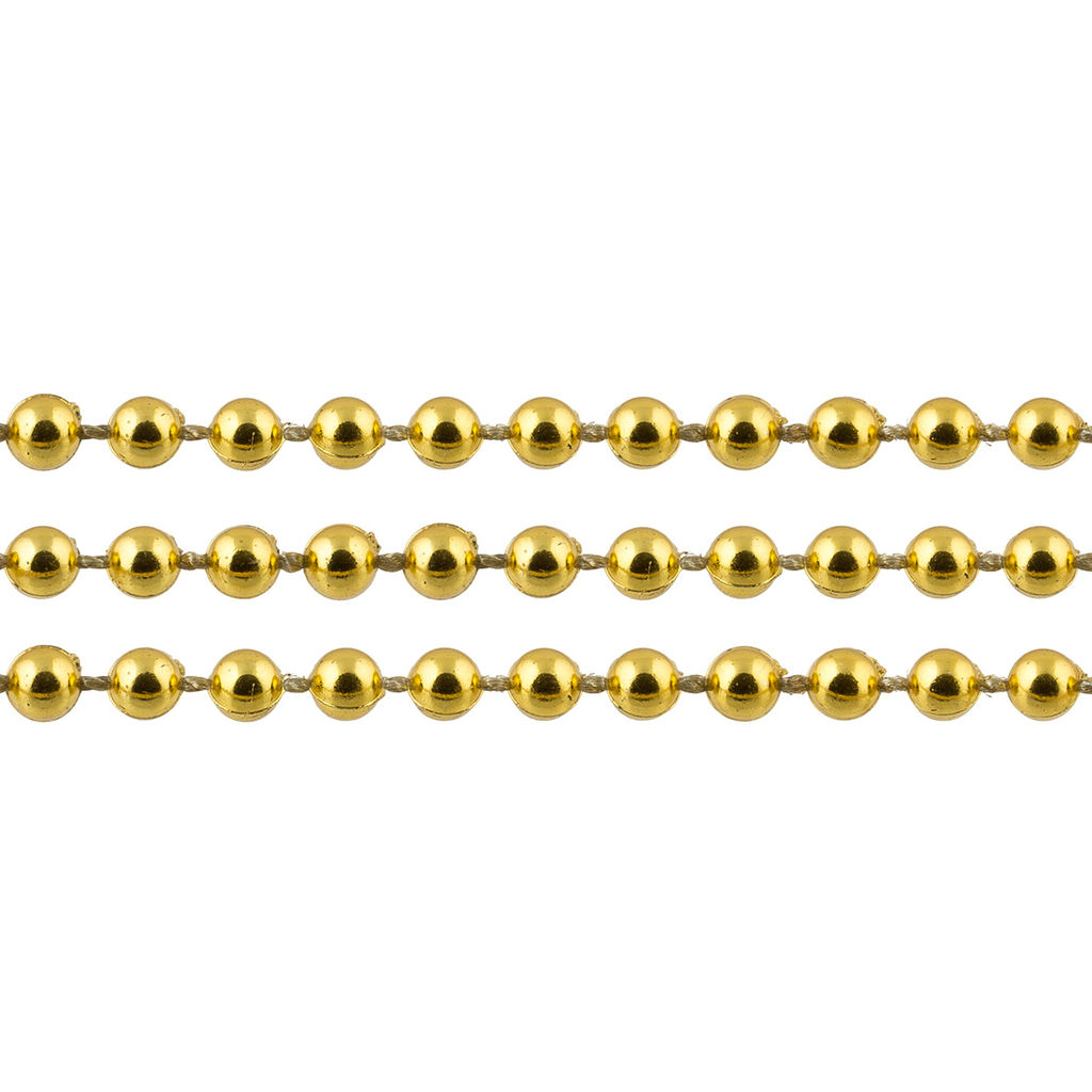 Бусина Zlatka на нити под жемчуг пластик PSB-03 5 мм 5 х 3 м 0.03 м №23 под золото