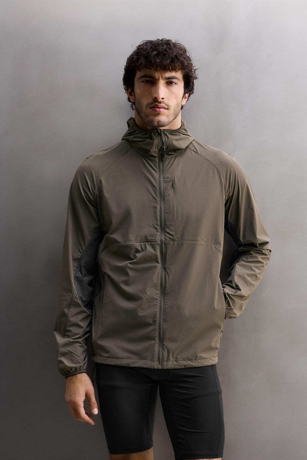 LIGHTWEIGHT COLOUR BLOCK TECHNICAL JACKET