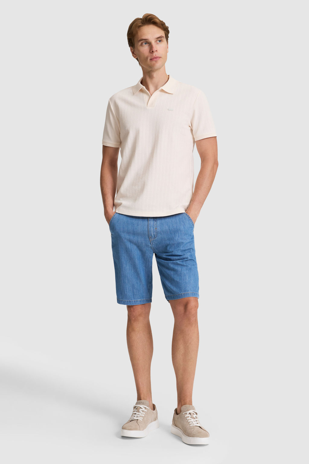 Erkek Krem Regular Fit Polo Yaka Ti__rt - U.s. polo assn фото 4