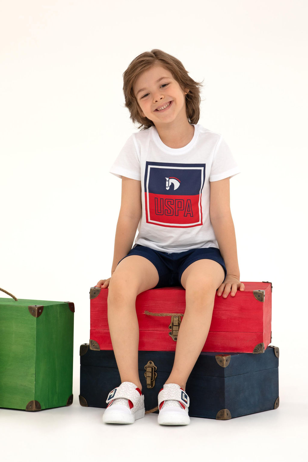 U. S. Polo Assn Детская белая футболка с круглым вырезом - U.s. polo assn фото 14
