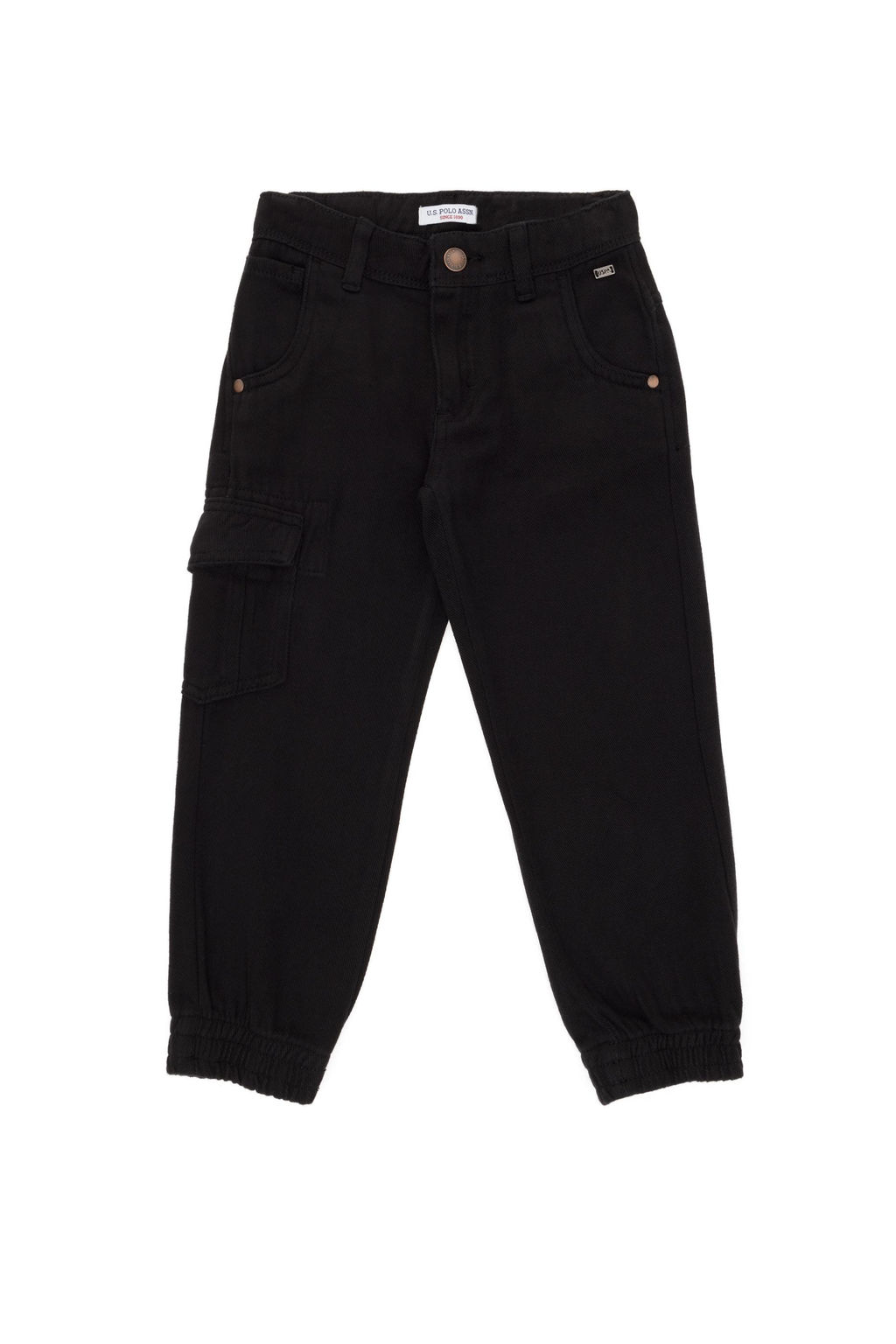 Черные брюки из плотной ткани для мальчика - U.s. polo assn фото 2