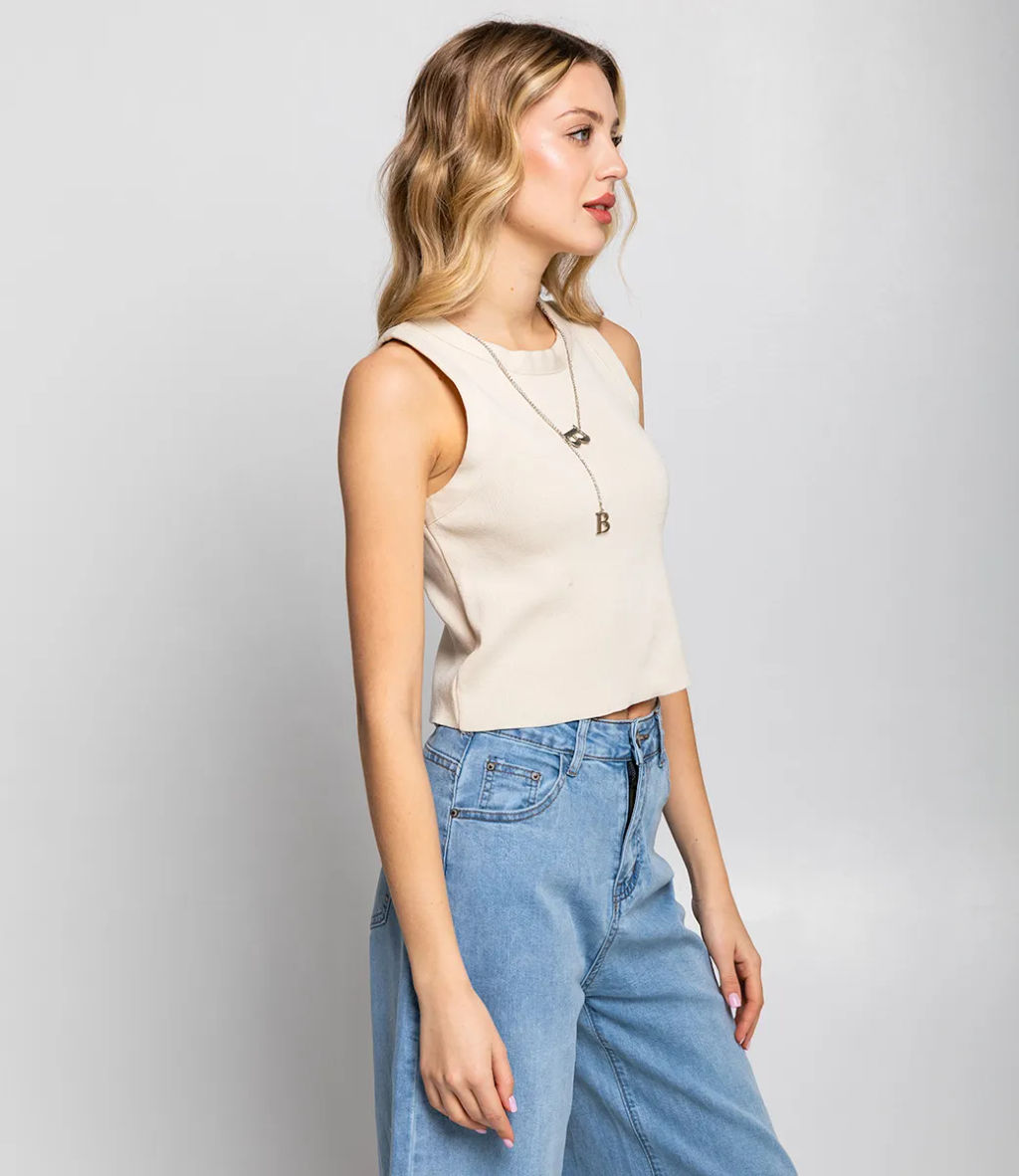 Майка #КТ0863, светло-бежевый