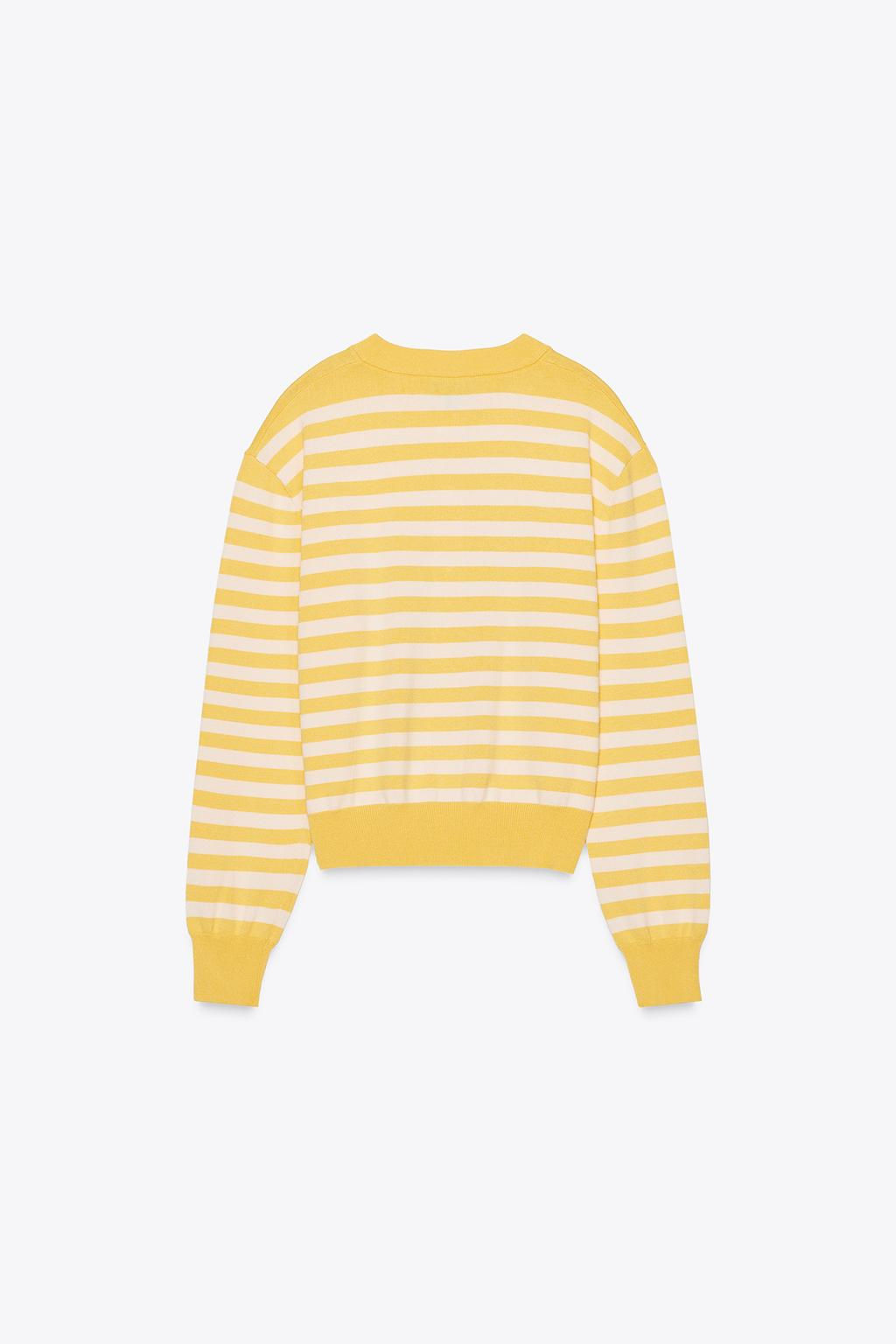 STRIPED KNIT CARDIGAN - Zara фото 9