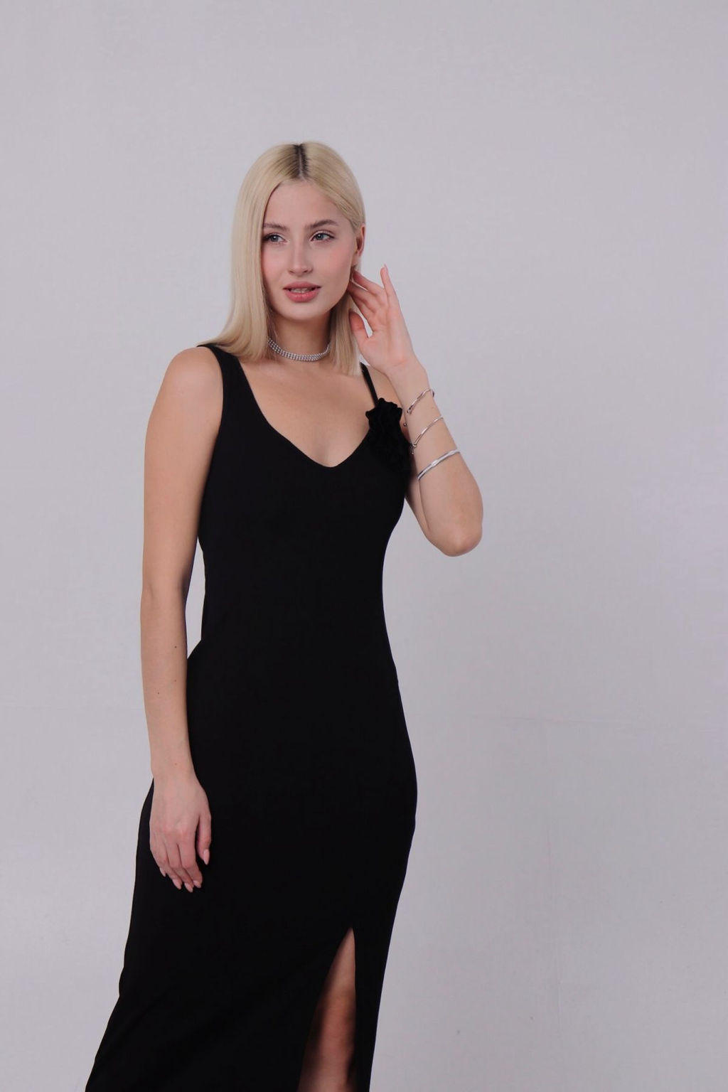 11291 Платье вечернее чёрное - Martichelli фото 2