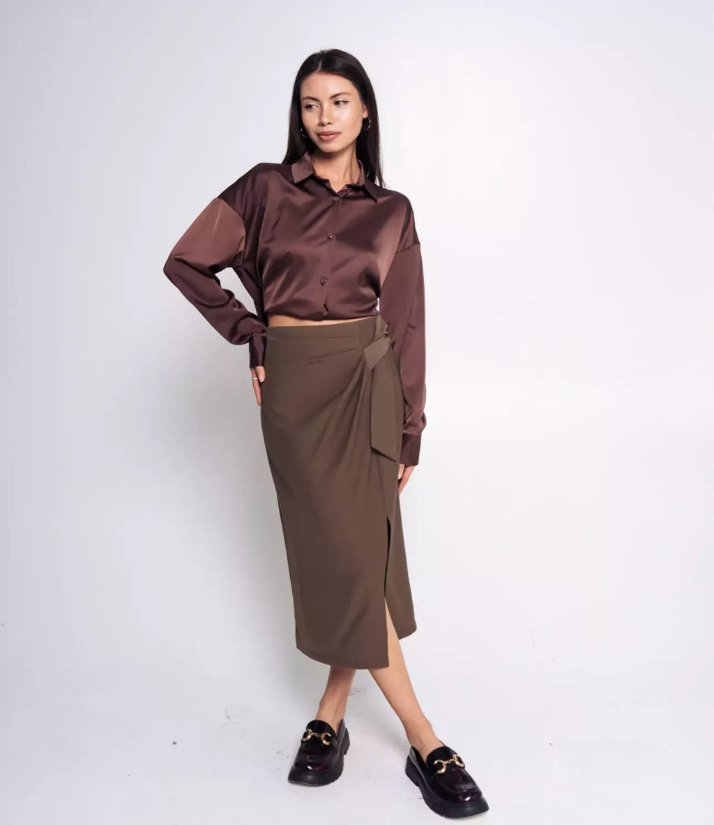 Юбка #КТ8085 (1), хаки