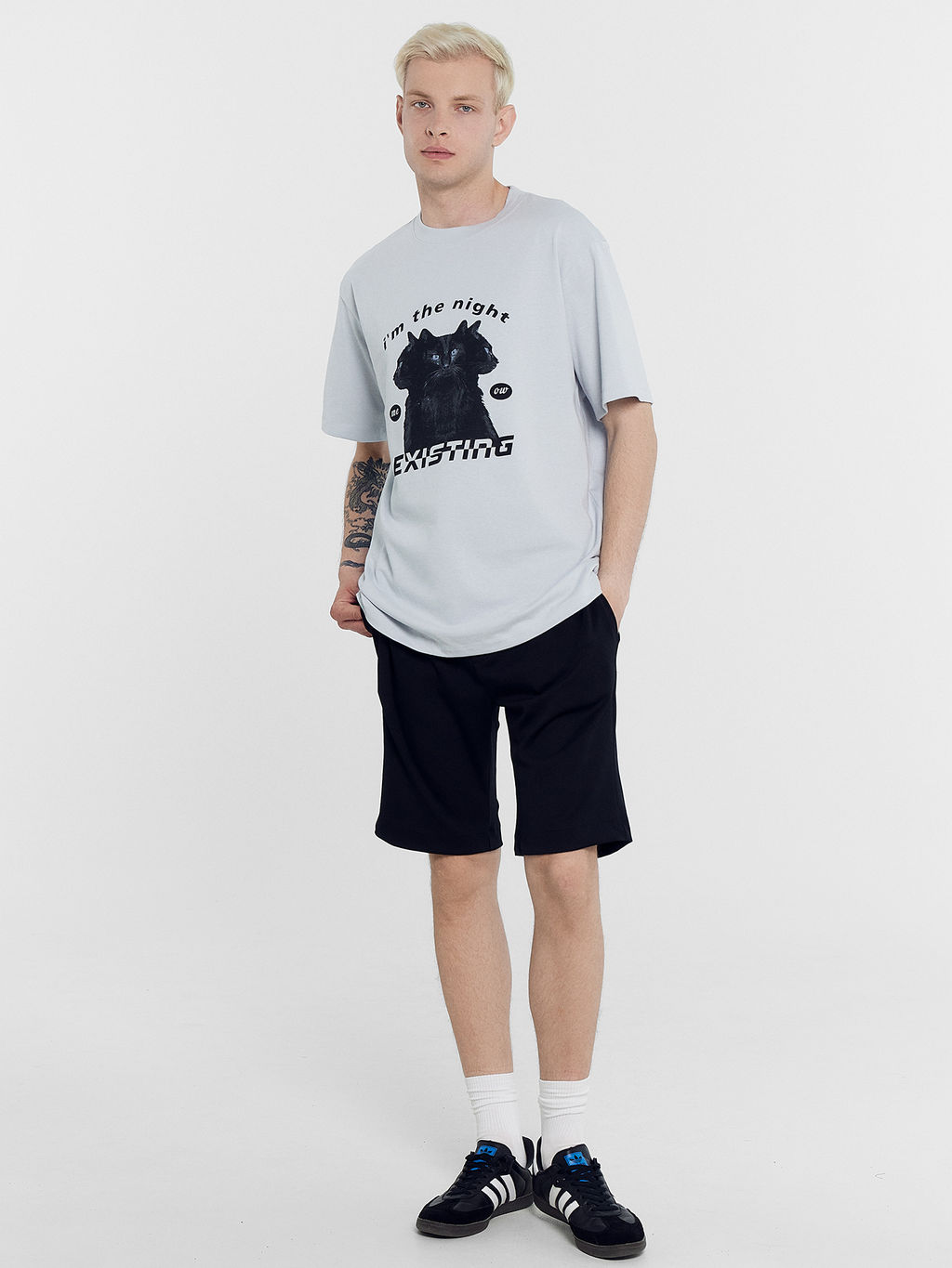 Шорты мужские в черном цвете черный 131095