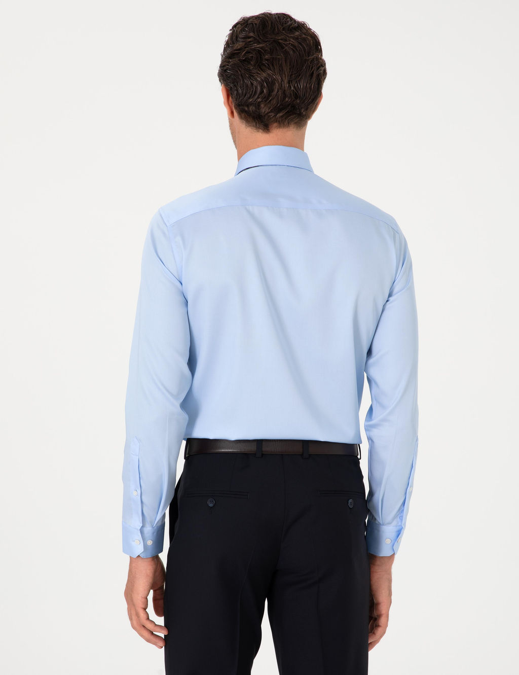 A__k Mavi Slim Fit %100 Pamuk Klasik G_mlek - Cacharel фото 5