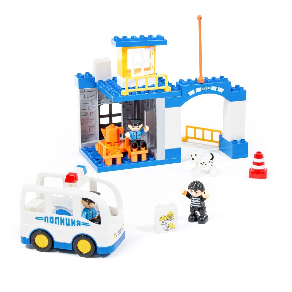 Конструктор Макси - Полицейский участок (36 элементов) (в коробке) - Полесье фото 3