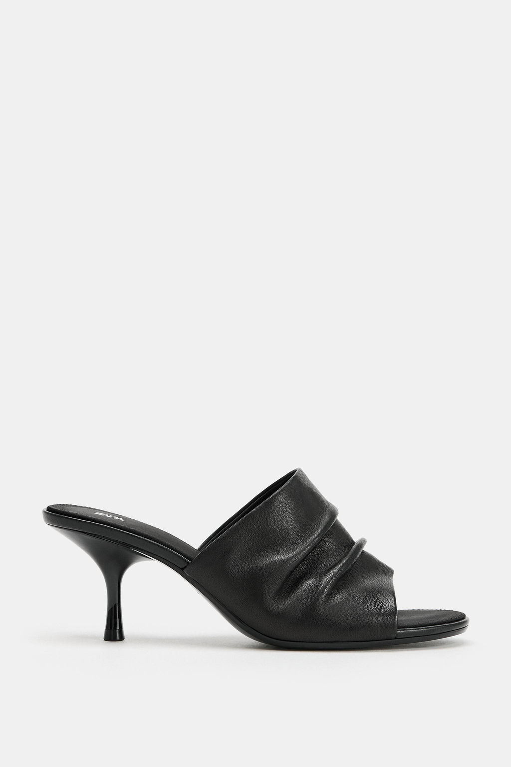 SANDALIA TAC?N PIEL / Negro - Zara фото 2
