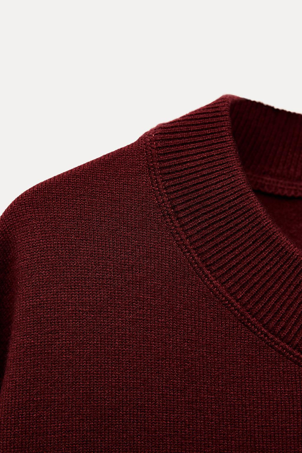 BASIC PLAIN KNIT SWEATSHIRT - Zara фото 17