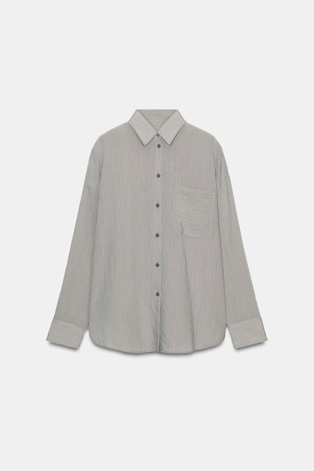 ZW COLLECTION STRIPED FLOWING SHIRT - Zara фото 16