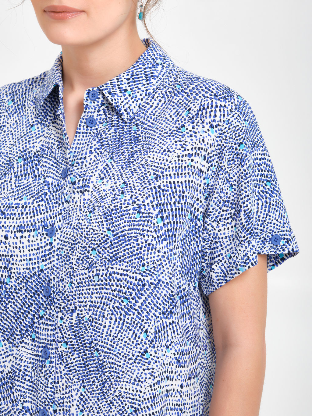 Платье из вискозы с принтом