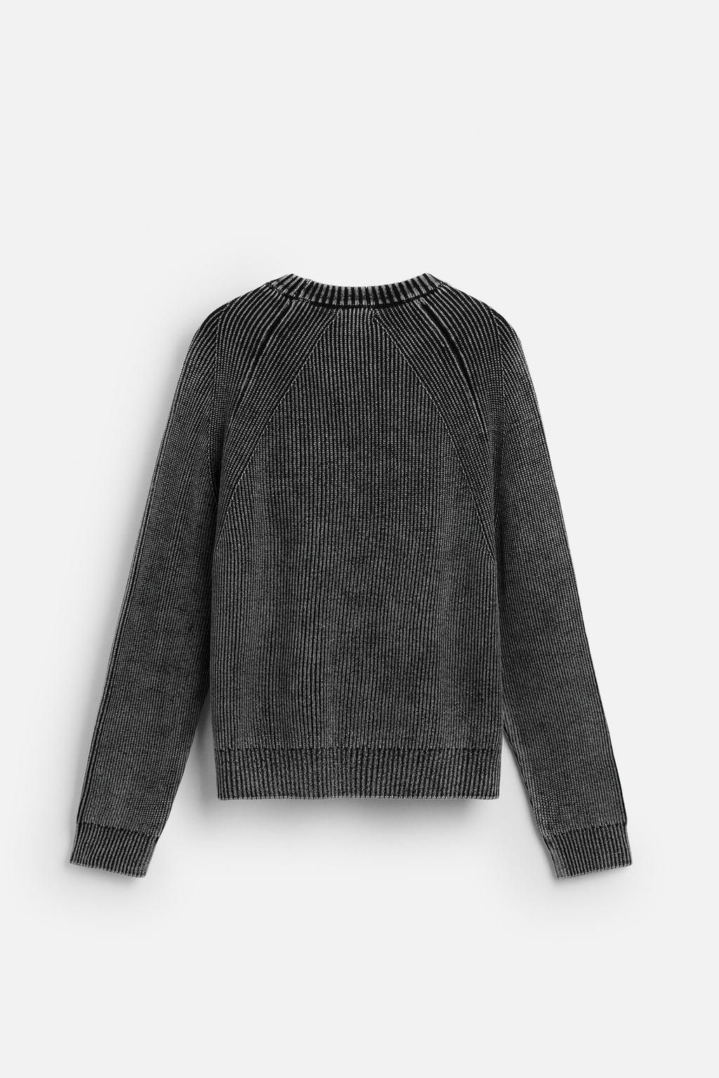FADED TEXTURED SWEATER - Zara фото 8