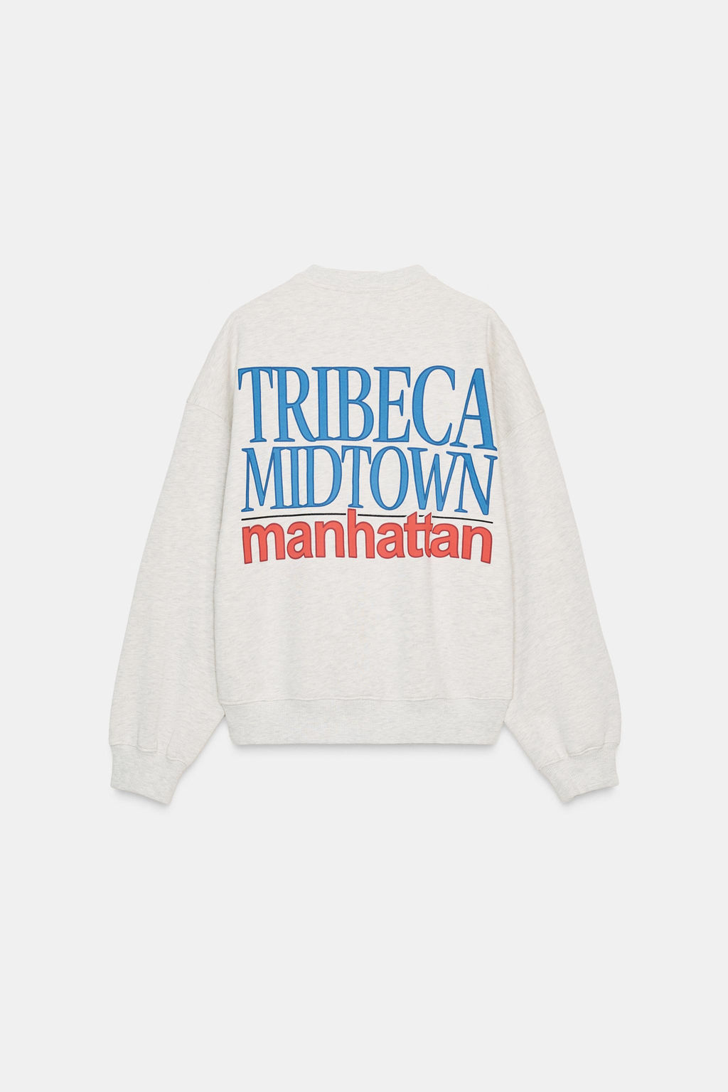 SWEATSHIRT WITH CONTRAST SLOGAN
