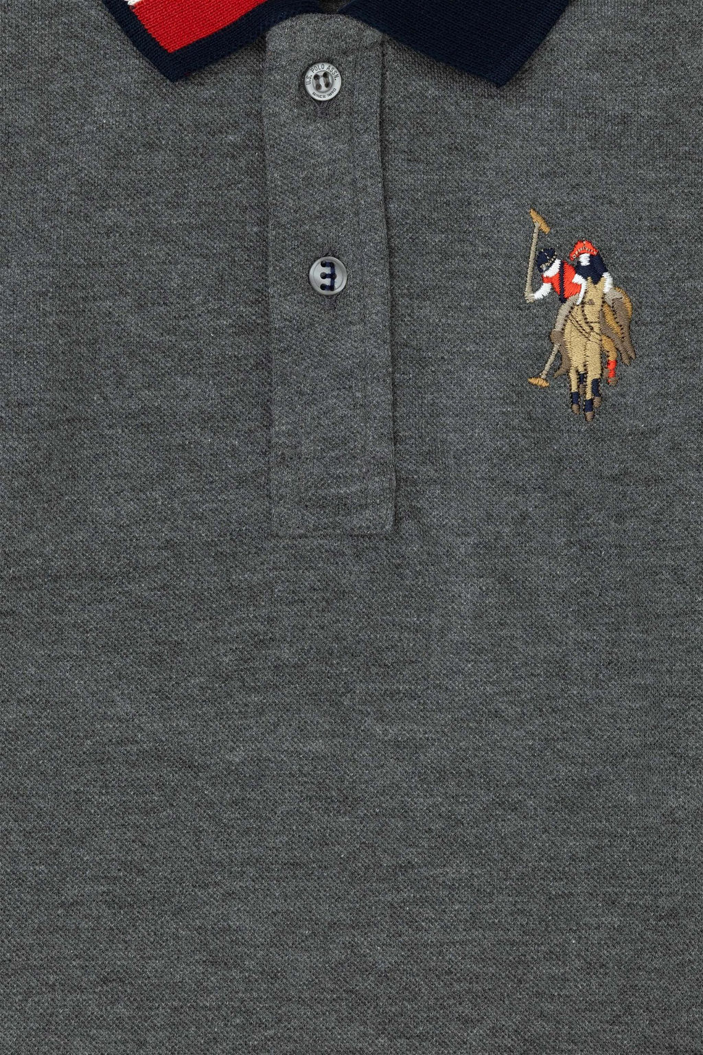 U. S. Polo Assn / Базовый свитшот для мальчика антрацитовый меланж - U.s. polo assn фото 3