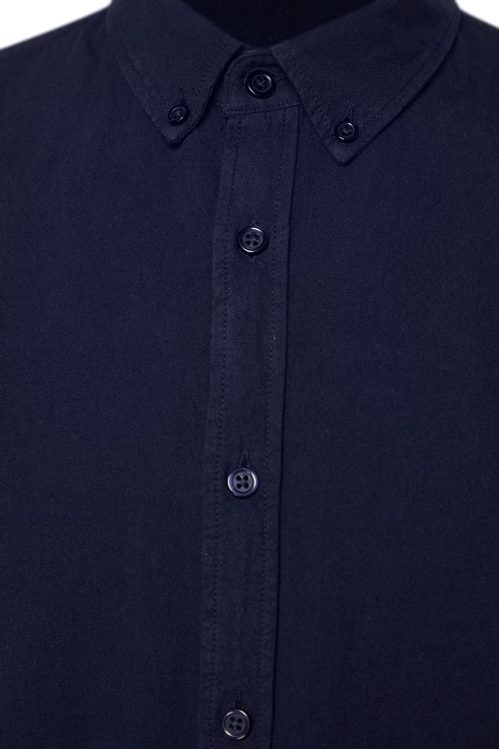 Lacivert Unisex Regular Fit %100 Pamuklu Keten Gorunumlu Gomlek TMNSS23GO00099 TMNSS23GO00099