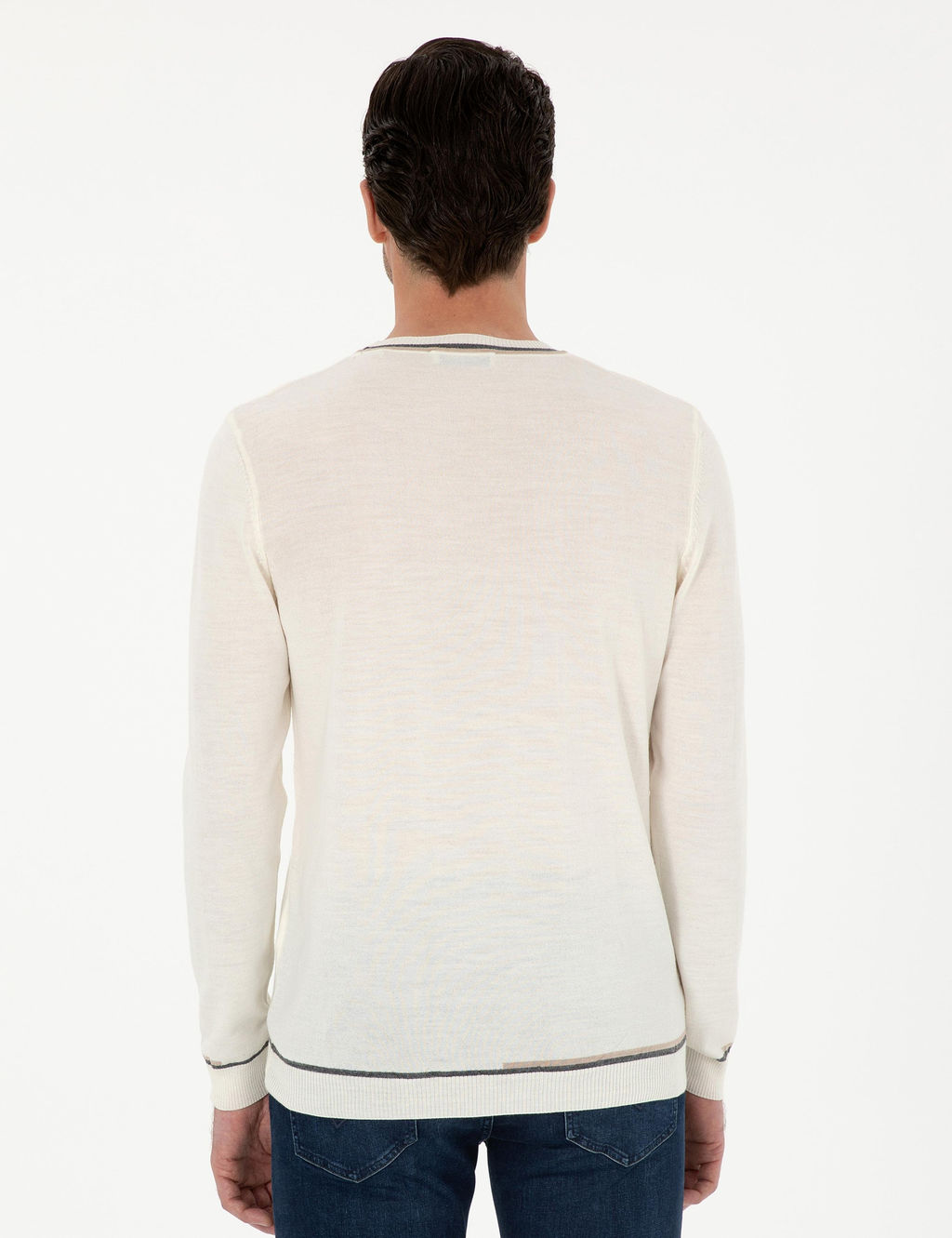 Белый зауженный свитер - Cacharel фото 5