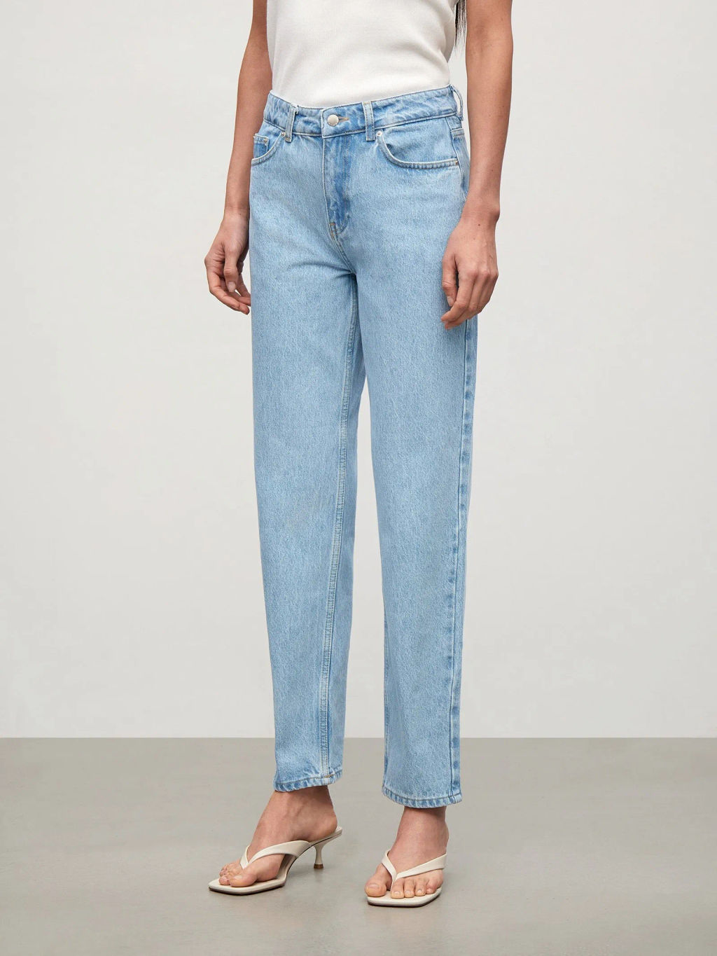 ЕМКА / Джинсы прямые из натурального хлопка - Emka фото 3