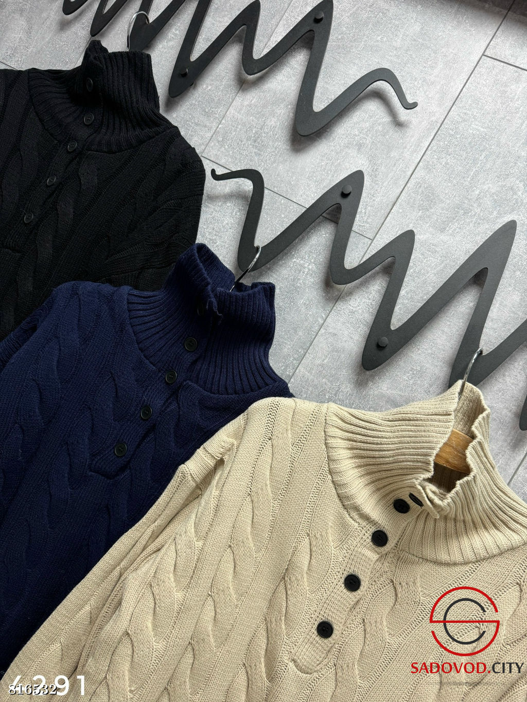 Свитер-косичка на пуговицах - Bruno фото 5