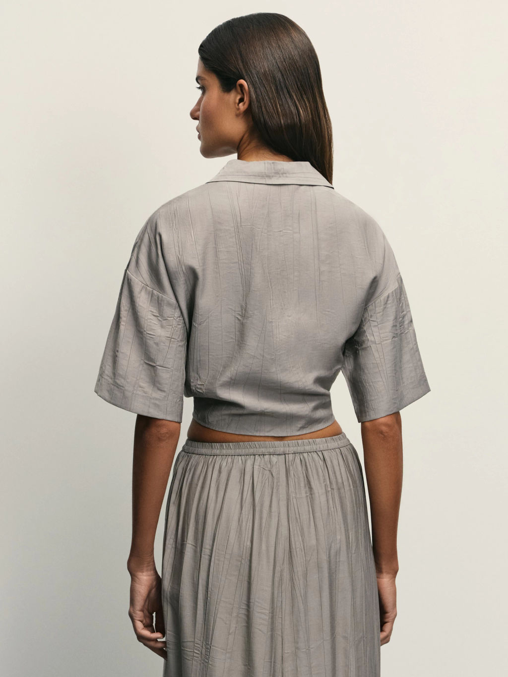 Блузка из вискозы с завязками / Zarina  фото 6