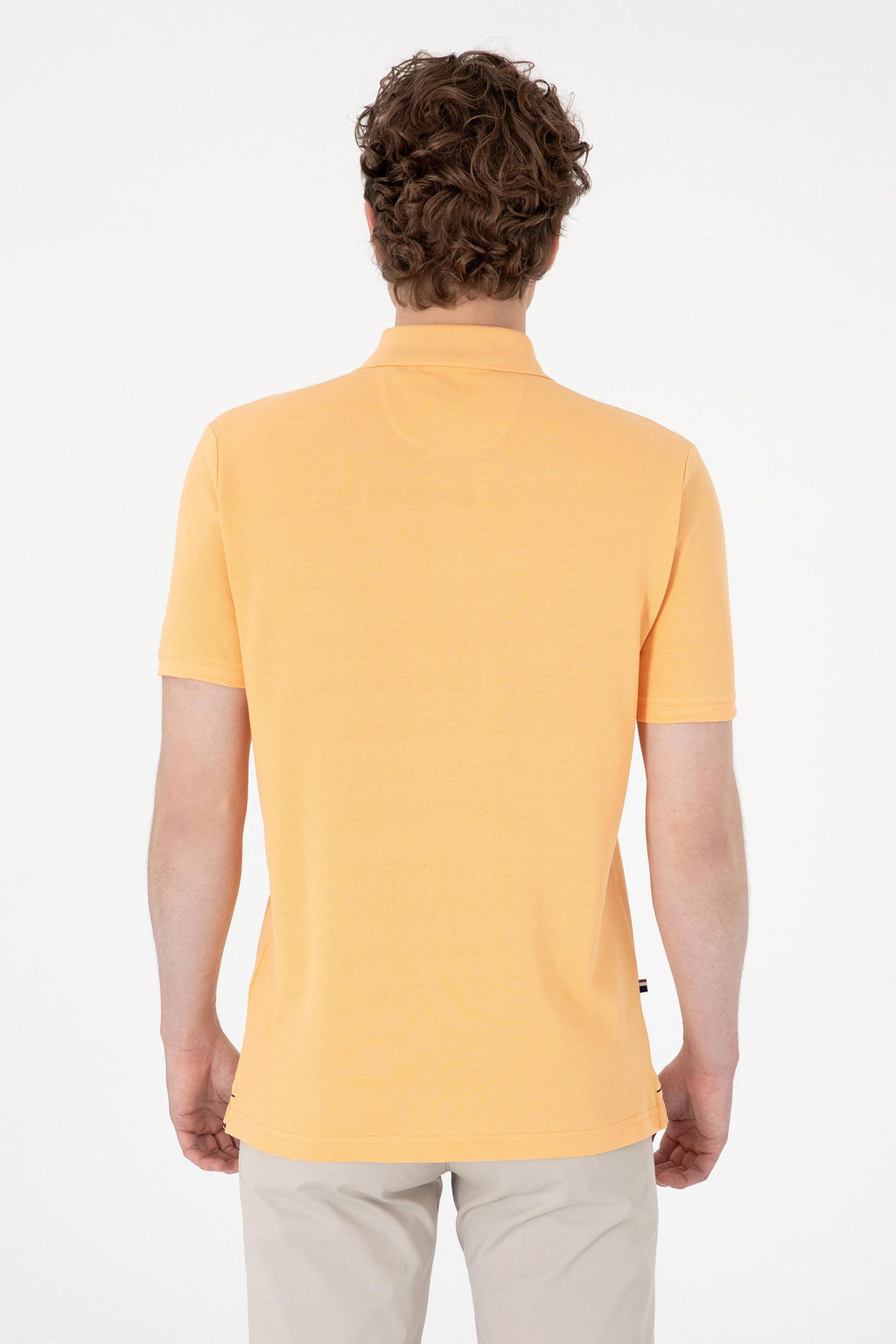 Erkek Regular Fit Polo Yaka Turuncu Basic Ti__rt - U.s. polo assn фото 12