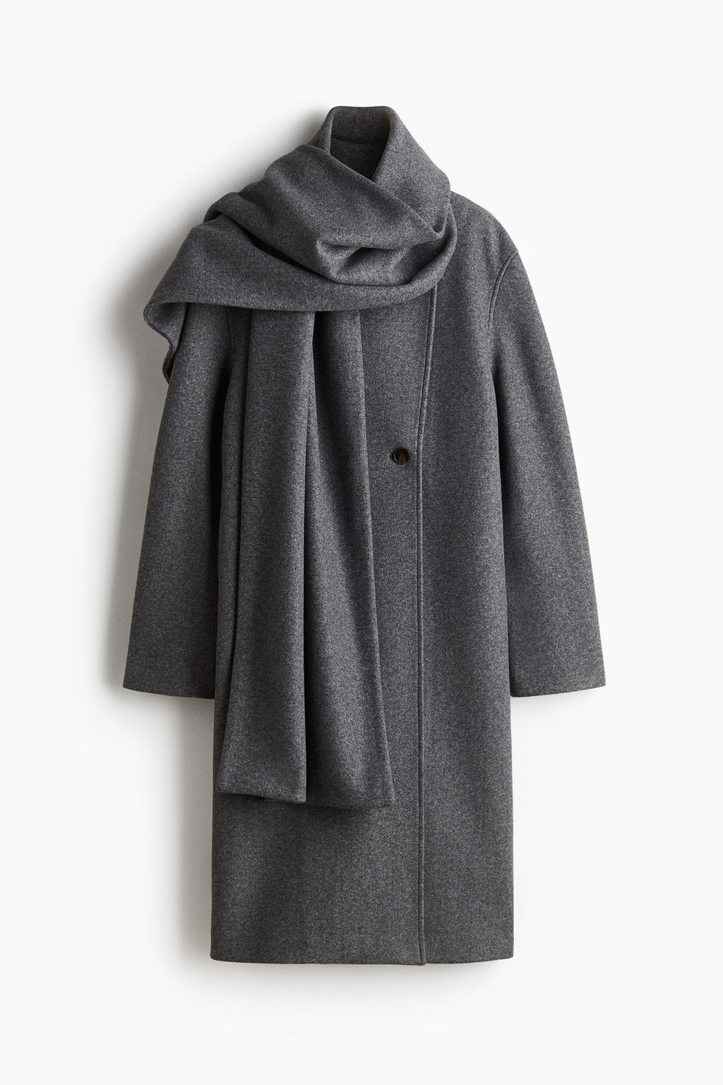 Abrigo con cuello tipo bufanda - H&m фото 3