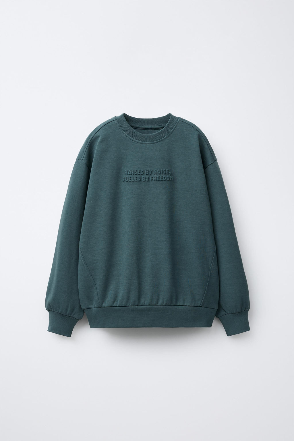 EMBOSSED TEXT INTERLOCK SWEATSHIRT AND JOGGER SET - Zara фото 12