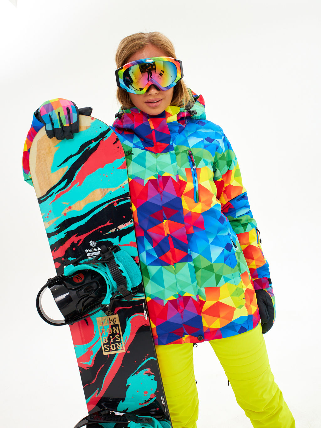Женская горнолыжная сноубордическая куртка Alpha Endless Ultra Chaleur SNB 423/316_6 Разноцветный  фото 29