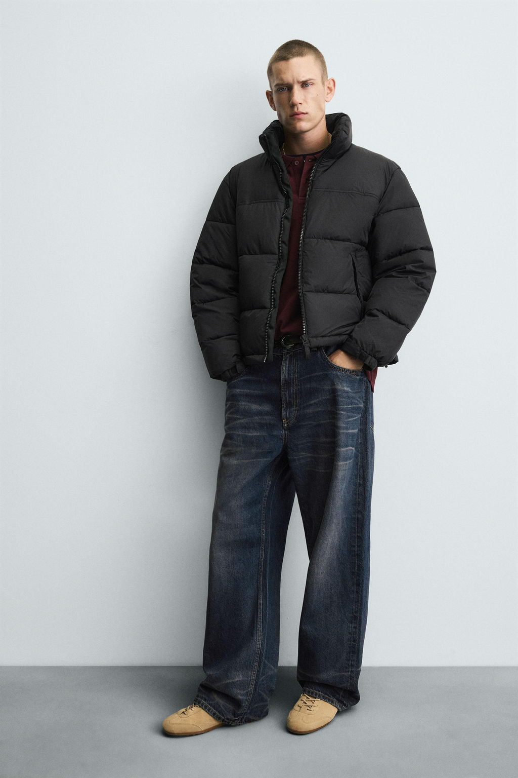 RELAXED FIT PADDED JACKET - Zara фото 6