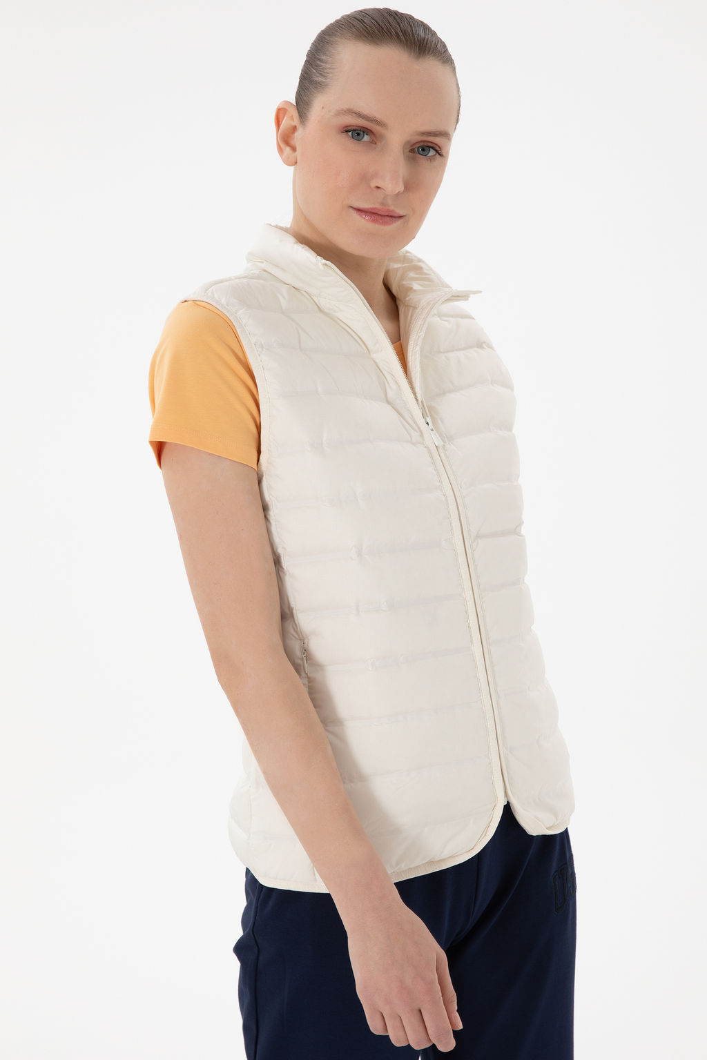 KadДn Krem Yelek - U.s. polo assn фото 3