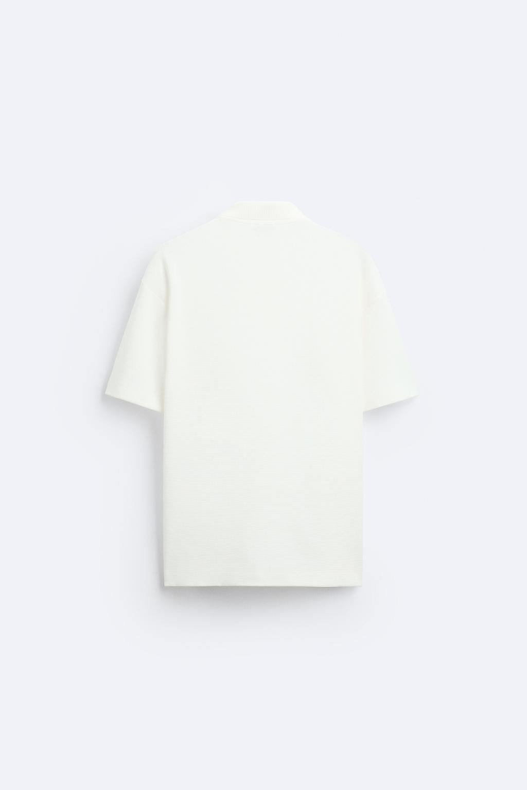 TEXTURED POLO SHIRT - Zara фото 7