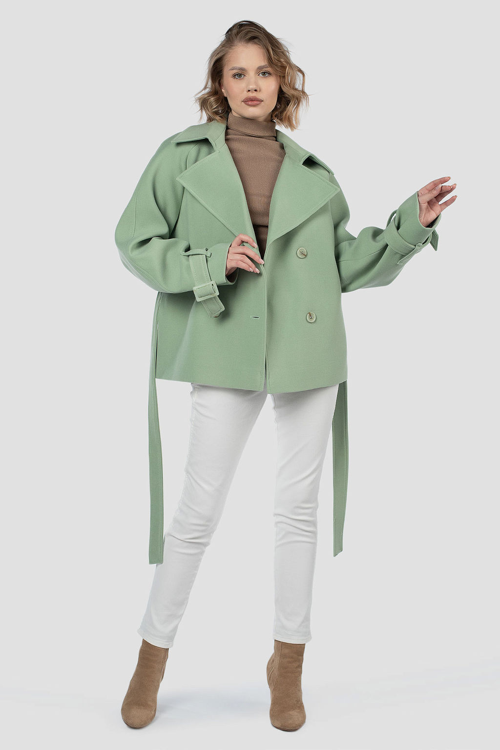 Пальто женское демисезонное (пояс)