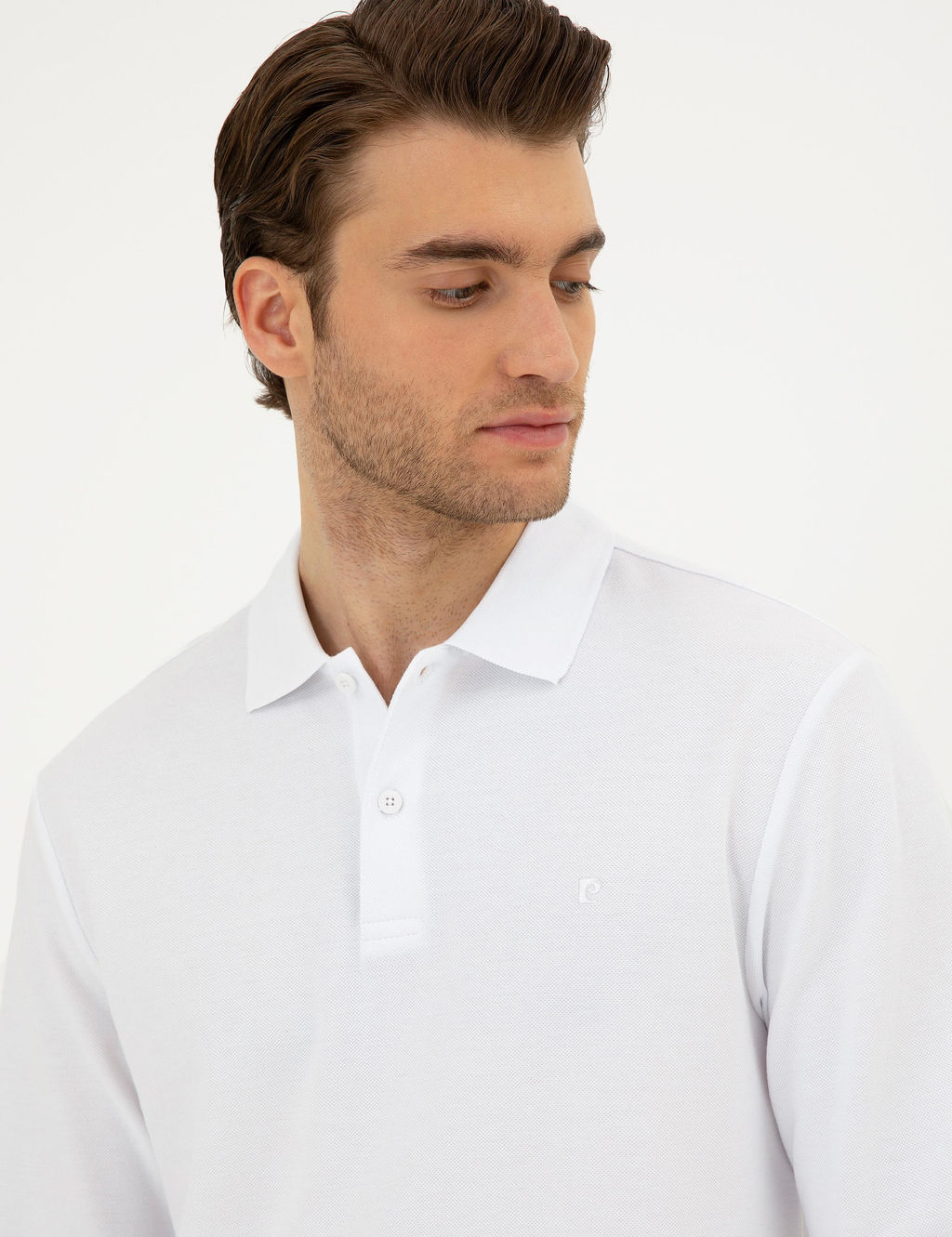 Beyaz Slim Fit Basic Sweatshirt - Pierre cardin фото 2