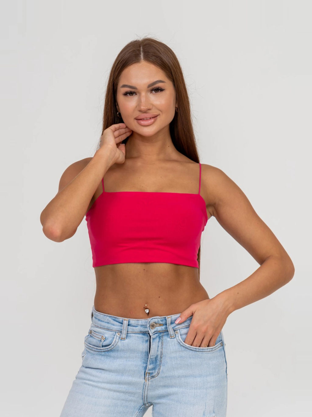 Топ женский, цвет фуксия