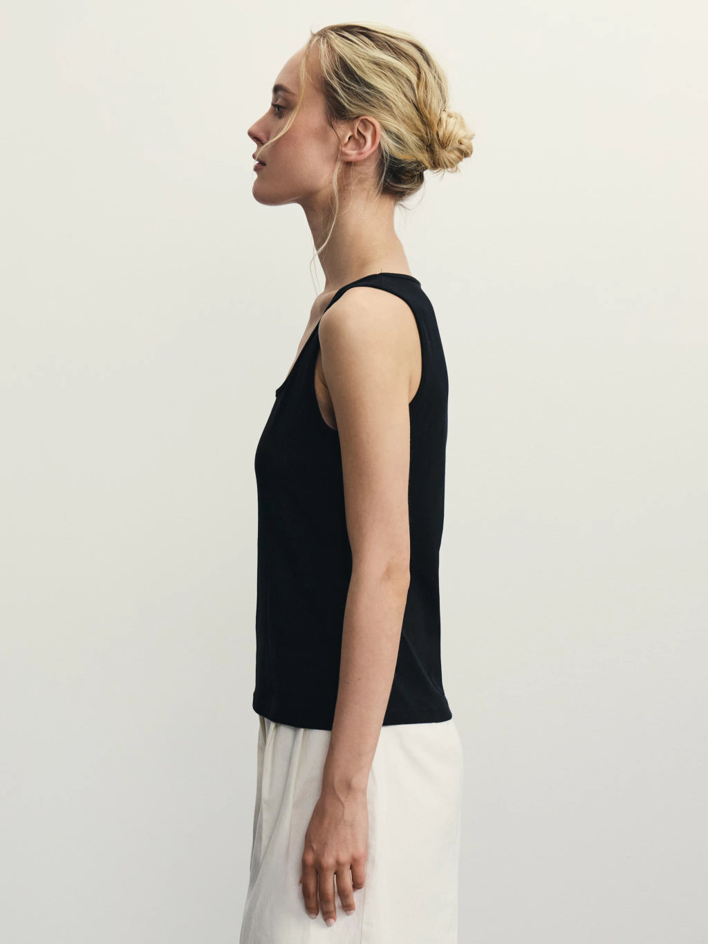 Базовый топ из эластичного хлопка / Zarina фото 4