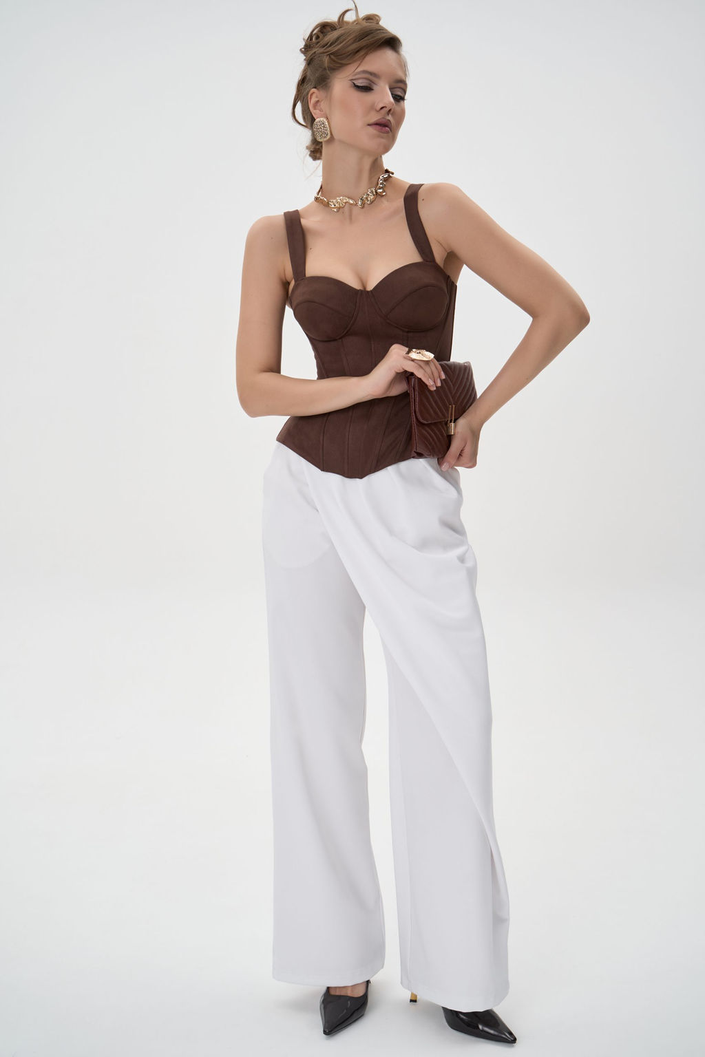 Брюки Шарлиз (белый) - Эльза фото 8