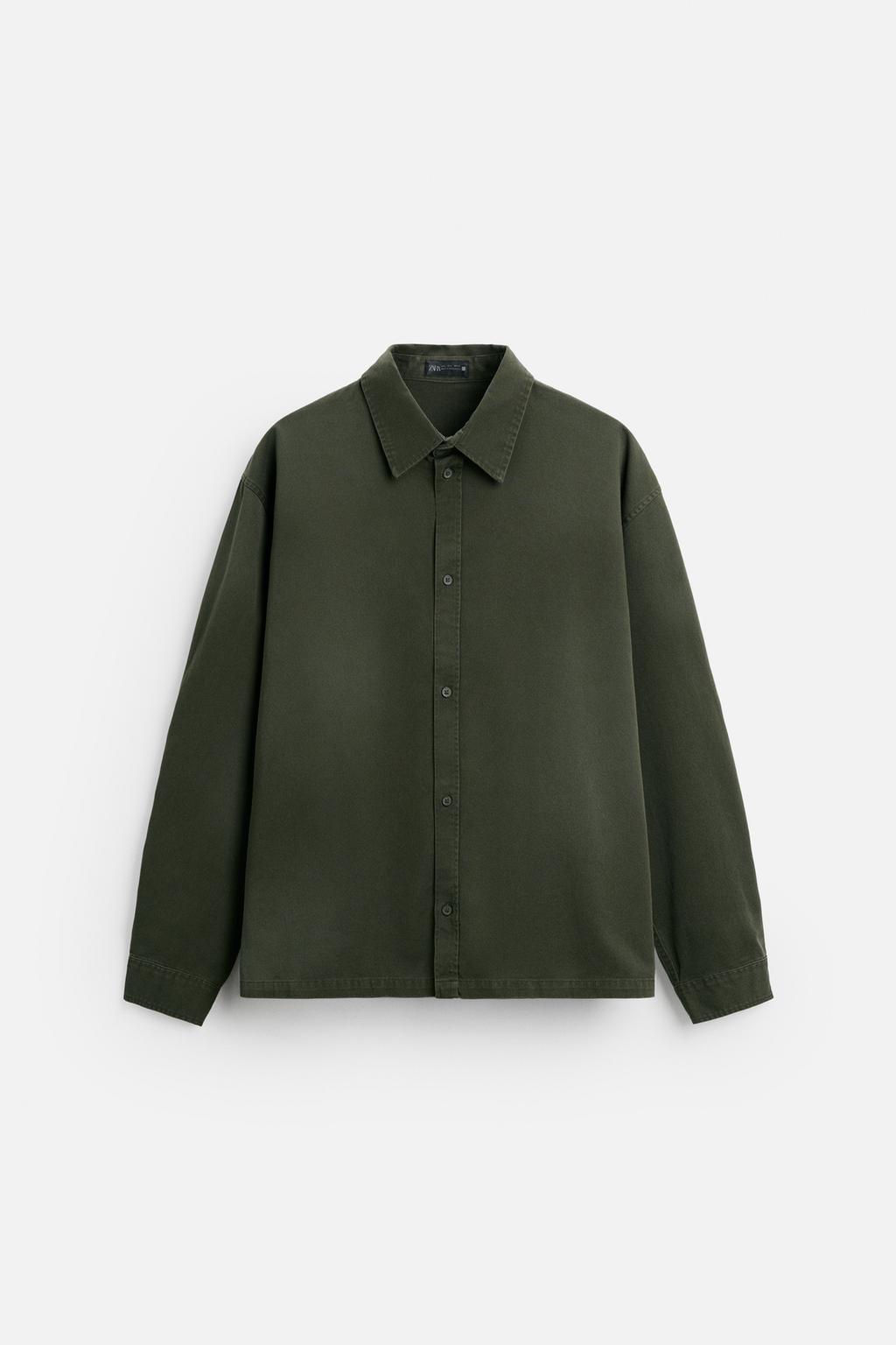 WASHED RELAXED FIT SHIRT - Zara фото 8