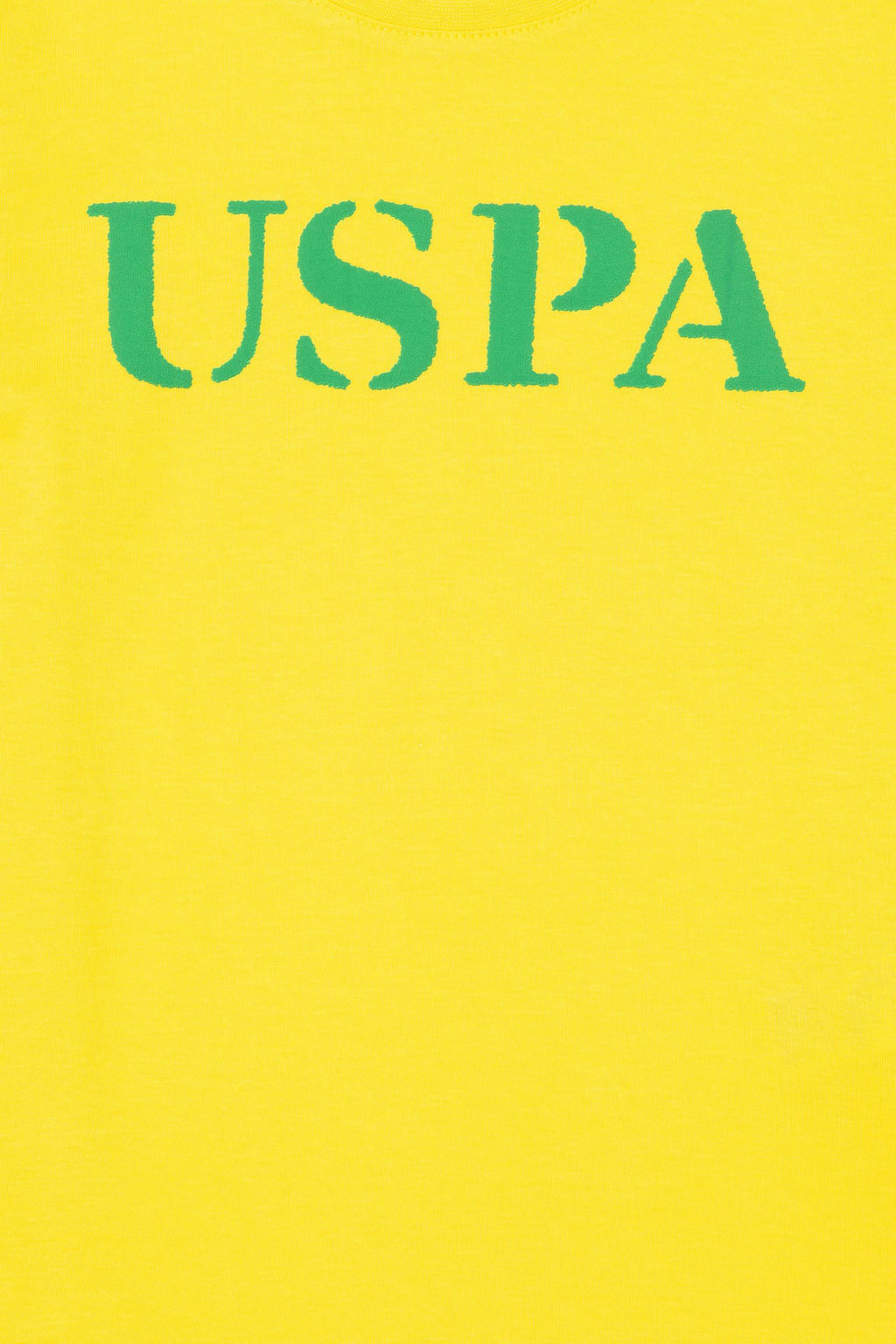 Детская желтая базовая футболка с круглым вырезом - U.s. polo assn фото 9