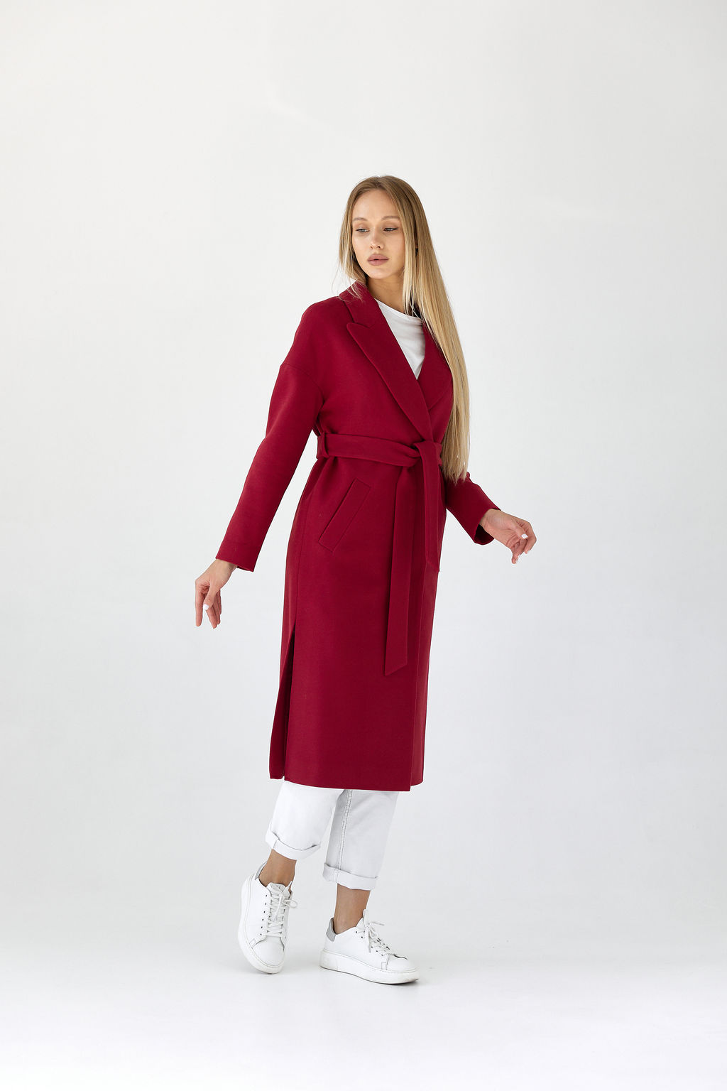 Пальто женское демисезонное 21820 (кремовый) - Kankan фото 33