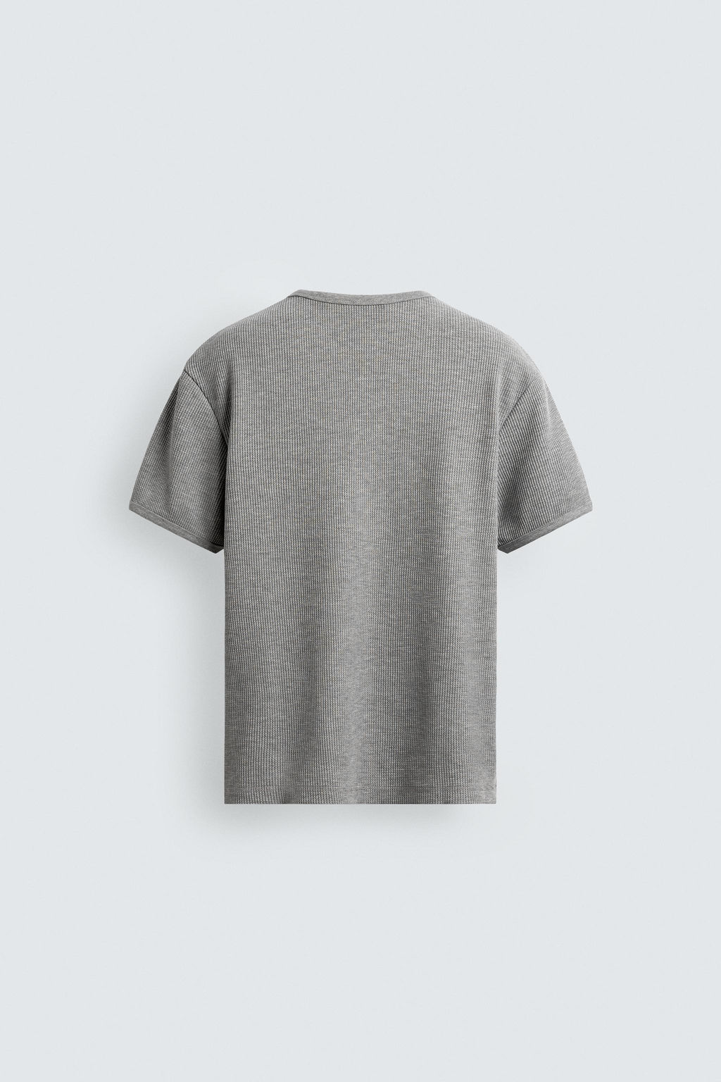CAMISETA ESTRUCTURA WAFFLE / Gris vigor? - Zara фото 7