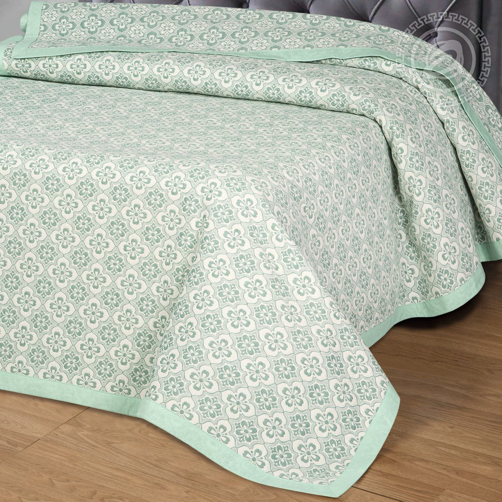 Гертруда зеленая 180*235/1 шт. Жаккардовые (хлопок) - Артпостель фото 2