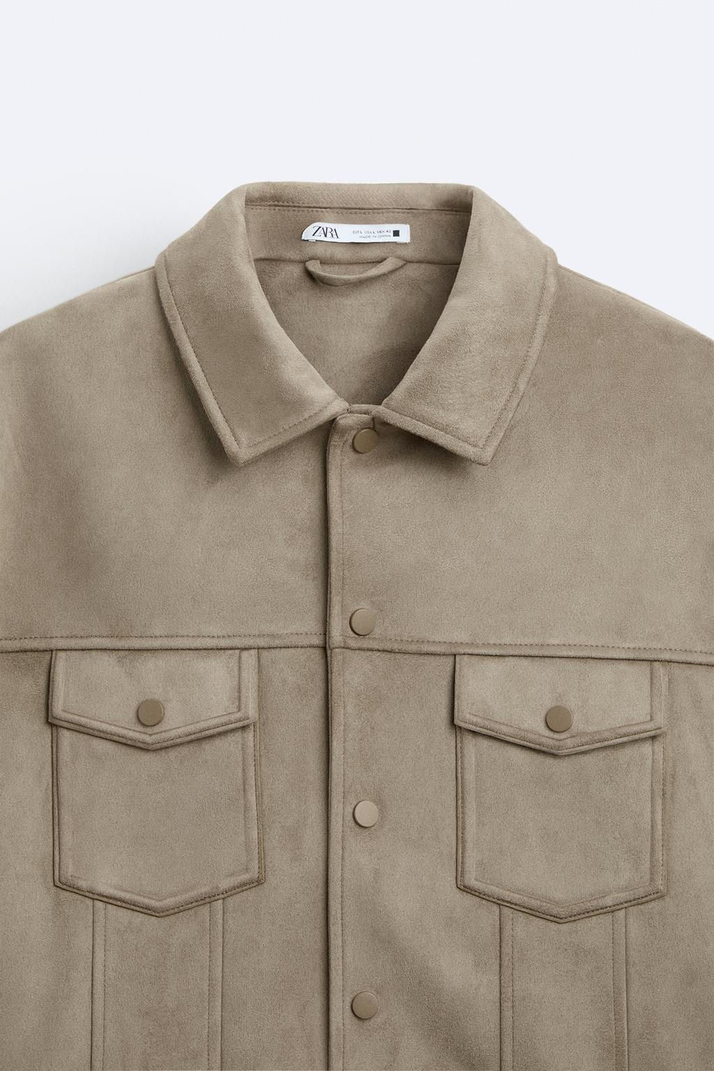 FAUX SUEDE JACKET - Zara фото 10