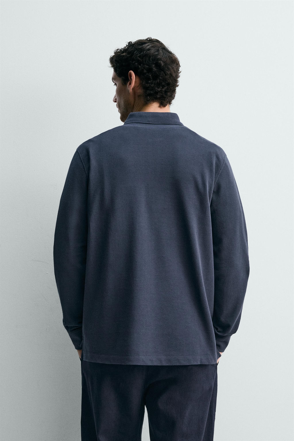 POLO PIQU? REGULAR FIT BOLSILLO / Marino - Zara фото 3
